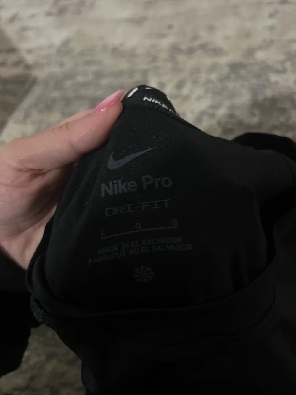 NWT Nike Black Pro Slim Short Sleeve Training T-Shirt Size Large